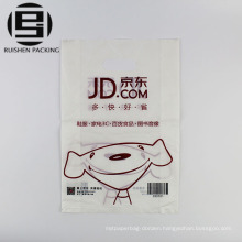 Transparent custom printed die cut shopping bags